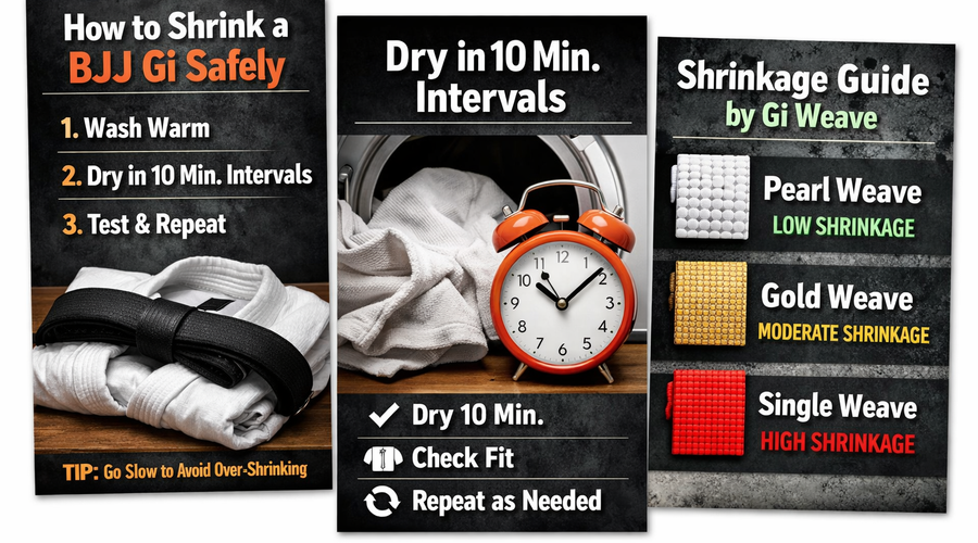 How to Shrink a BJJ Gi Safely (Without Ruining It)