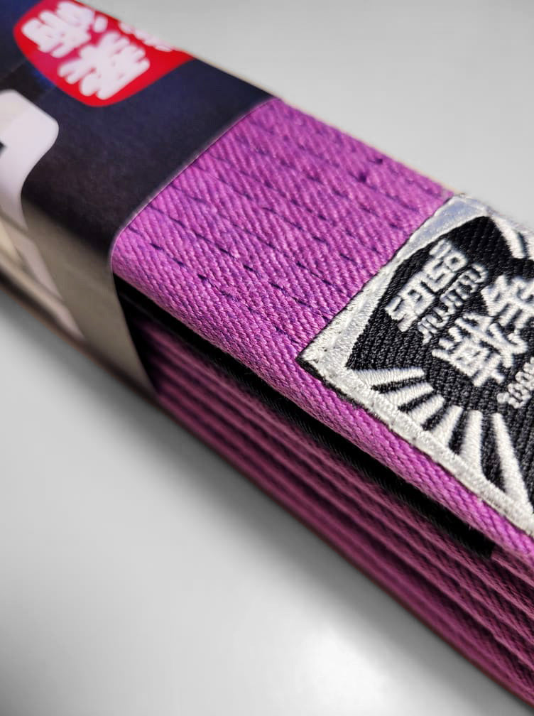 PEACE BELT • HANDMADE • PURPLE College of the Holy Cross Needlepoint Belt – Smathers & Branson main image 4